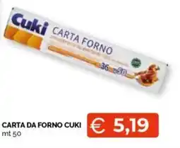 Mercatò Carta da forno cuki mt 50 offerta