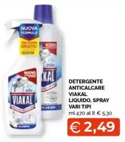 Mercatò Detergente anticalcare viakal liquido, spray vari tipi offerta