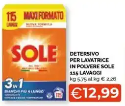 Detersivo per lavatrice in polvere SOLE