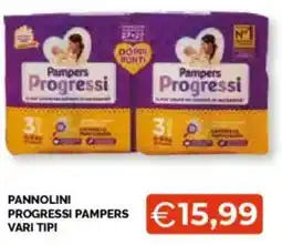 Mercatò Pannolini progressi pampers vari tipi offerta