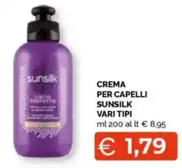 Mercatò Crema per capelli sunsilk vari tipi offerta