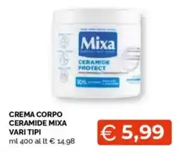 Mercatò Crema corpo ceramide mixa vari tipi offerta