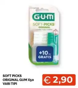 Mercatò Soft-picks original GUM x50 vari tipi offerta