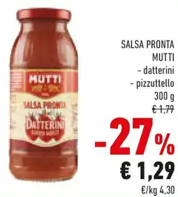 Conad Salsa pronta MUTTI datterini pizzuttello offerta