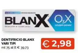 Mercatò Dentifricio blanx vari tipi BLUE 3 GILLETTE offerta