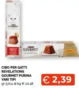 Mercatò Cibo per gatti revelations gourmet purina vari tipi offerta