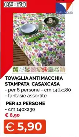 Mercatò Tovaglia antimacchia stampata CASAXCASA offerta