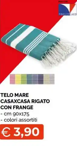Mercatò Telo mare casaxcasa rigato con frange offerta