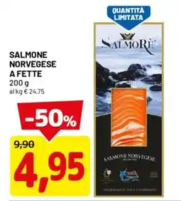 DPiù Salmone norvegese a fette offerta