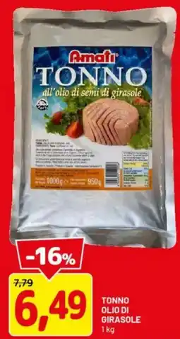 DPiù Tonno olio di girasole Amati offerta