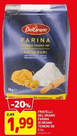 DPiù Fratelli del grano farina di grano tenero 00 offerta