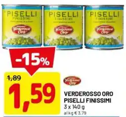 DPiù Verderosso oro piselli finissimi offerta