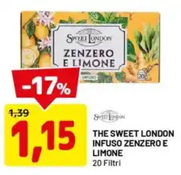 DPiù SWEET LONDON The sweet london infuso zenzero e limone offerta