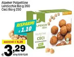 Elite Alpeker Polpettine Lenticchie Bio Ceci Bio offerta