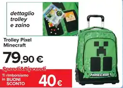 Carrefour Trolley Pixel Minecraft offerta