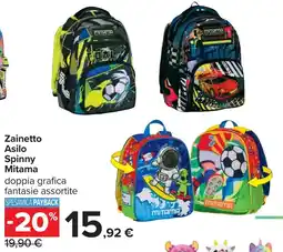 Carrefour Zainetto Asilo Spinny Mitama offerta