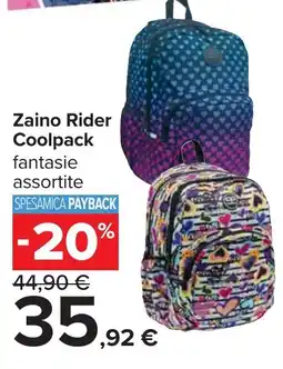 Carrefour Zaino Rider Coolpack offerta