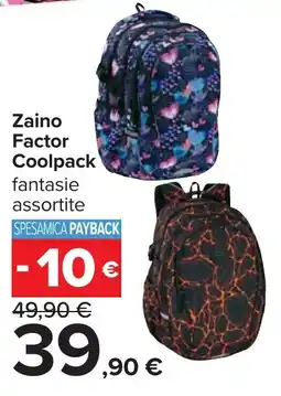 Carrefour Zaino Factor Coolpack offerta