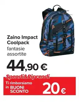 Carrefour Zaino Impact Coolpack offerta