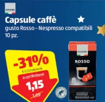ALDI Amaroy Capsule caffè 10 pz. offerta