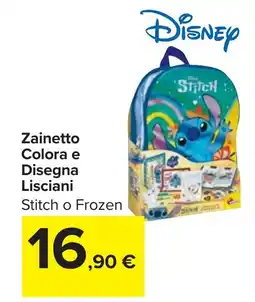 Carrefour Zainetto Colora e Disegna Lisciani offerta