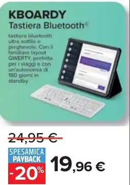 Carrefour KBOARDY Tastiera Bluetooth offerta