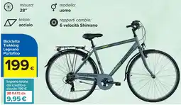 Carrefour Bicicletta Trekking Legnano Portofino offerta