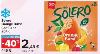 Carrefour Market Solero Orange Burst offerta