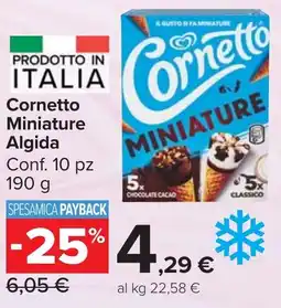Carrefour Market Cornetto Miniature Algida offerta