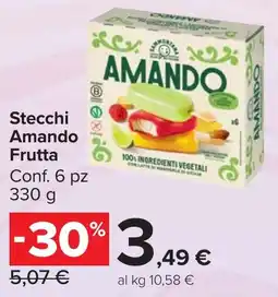 Carrefour Market Stecchi Amando Frutta offerta