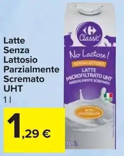 Carrefour Market Latte Senza Lattosio Parzialmente Scremato UHT offerta