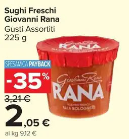 Carrefour Market Sughi Freschi Giovanni Rana offerta