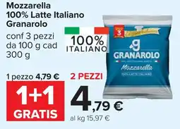 Carrefour Mozzarella 100% Latte Italiano Granarolo offerta