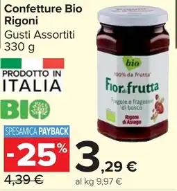 Carrefour Market Confetture Bio Rigoni offerta