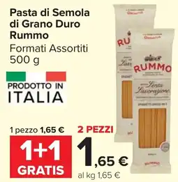 Carrefour Market Pasta di Semola di Grano Duro Rummo offerta