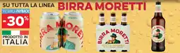 Carrefour Market Su tutta la linea birra MORETTI offerta