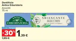 Carrefour Market Dentifricio Antica Erboristeria offerta