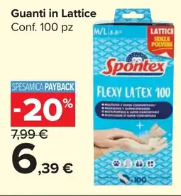 Carrefour Market Guanti in Lattice offerta