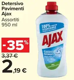 Carrefour Market Detersivo Pavimenti Ajax offerta