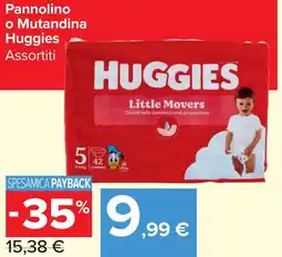 Carrefour Market Pannolino o Mutandina Huggies offerta