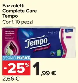 Carrefour Market Fazzoletti Complete Care Tempo offerta