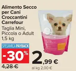 Carrefour Market Alimento Secco per Cani Croccantini Carrefour offerta