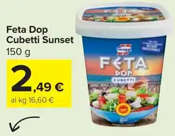 Carrefour Market Feta Dop Cubetti Sunset offerta