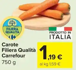 Carrefour Market Carote Filiera Qualità Carrefour offerta
