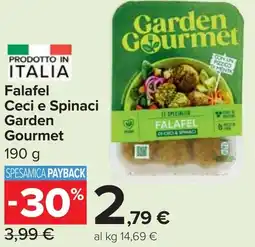 Carrefour Market Falafel Ceci e Spinaci Garden Gourmet offerta