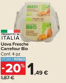Carrefour Market Uova Fresche Carrefour Bio offerta