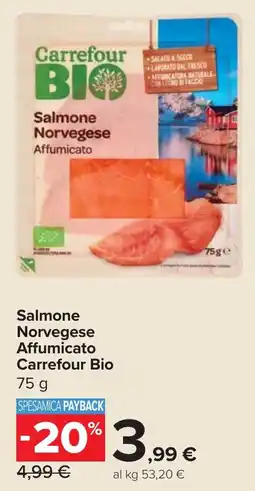 Carrefour Market Salmone Norvegese Affumicato Carrefour Bio offerta