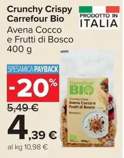 Carrefour Market Crunchy Crispy Carrefour Bio offerta