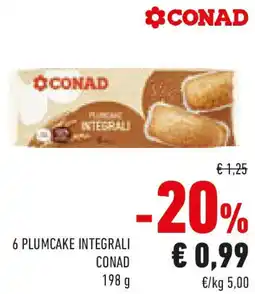 Conad 6 plumcake integrali CONAD offerta
