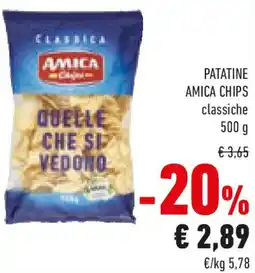 Conad PATATINE AMICA CHIPS classiche offerta